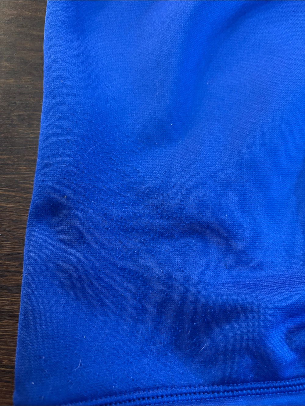 Under Armour Youth Blue Hoodie with Neon Green Logo - Picture 4 of 6